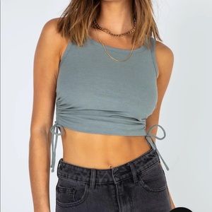 Princess Polly Madelyn Top Green